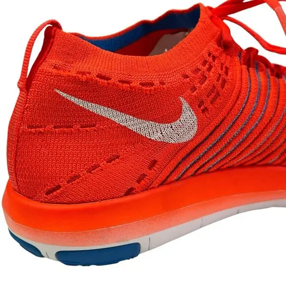 Nike Free Transform Flyknit Running Shoes Womens 8.5 Crimson Orange 833410-601 - Picture 10 of 15